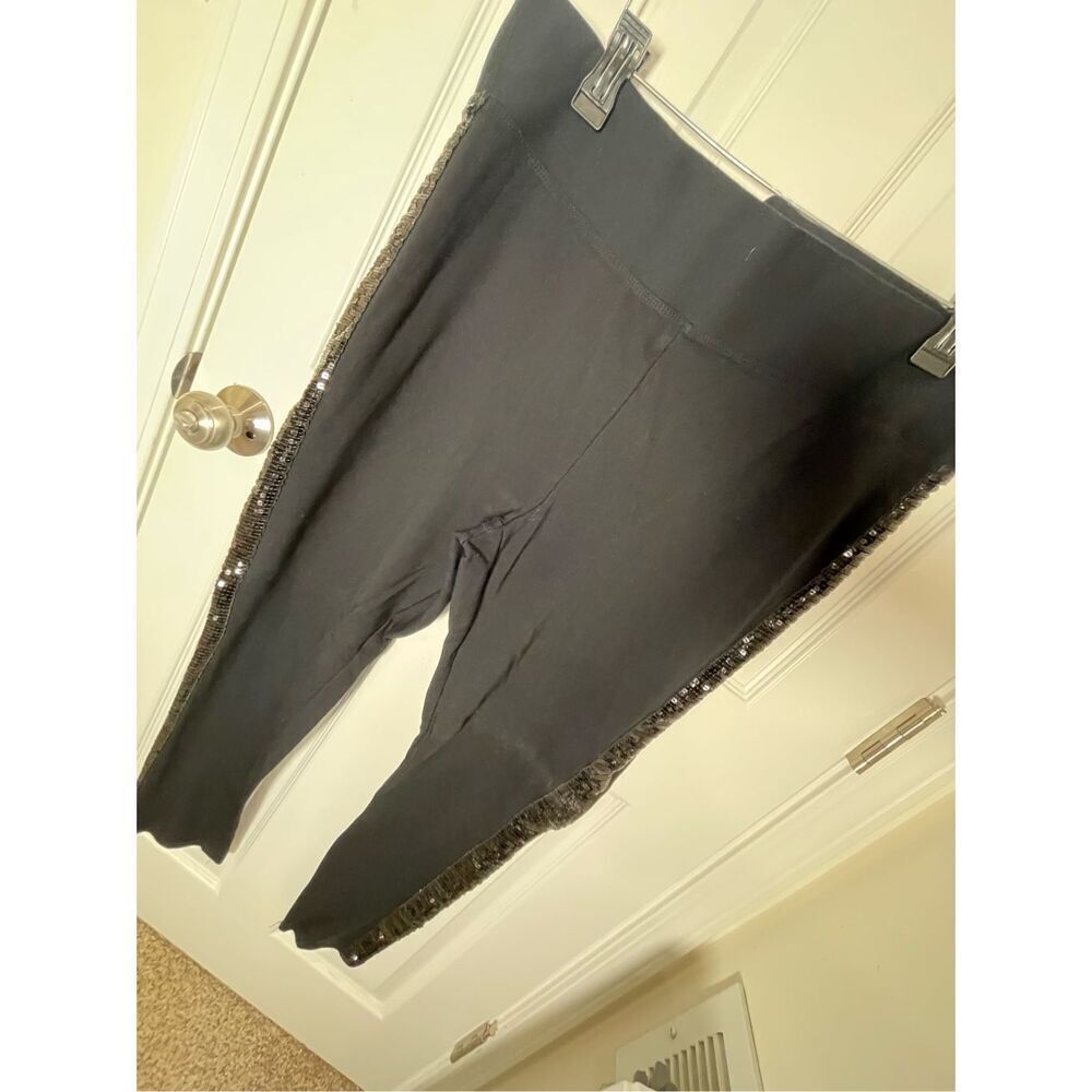Roz & Ali women’s dressy skinny pants with sequins up the side size 2X
